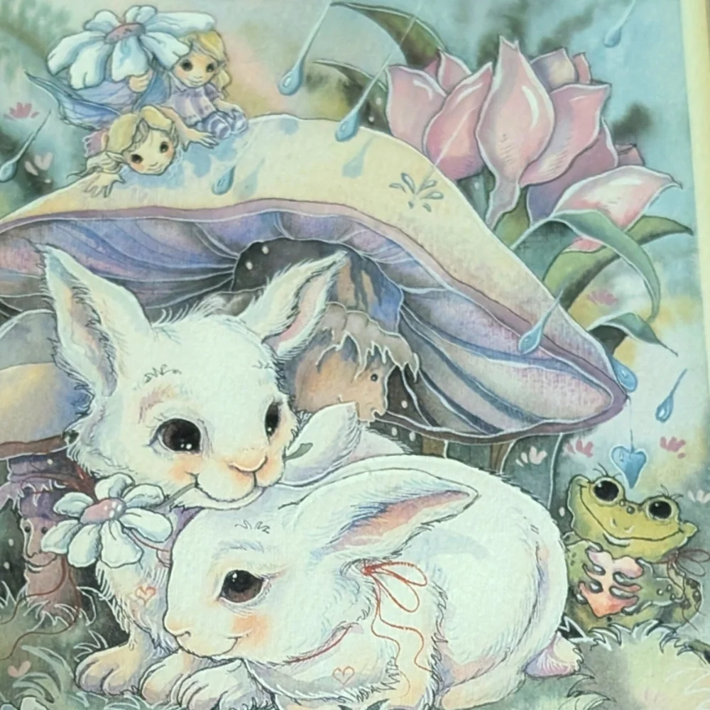 EUC•Signed 1992 Vintage Jody Bergsma Framed Art Print 4481 of 7500